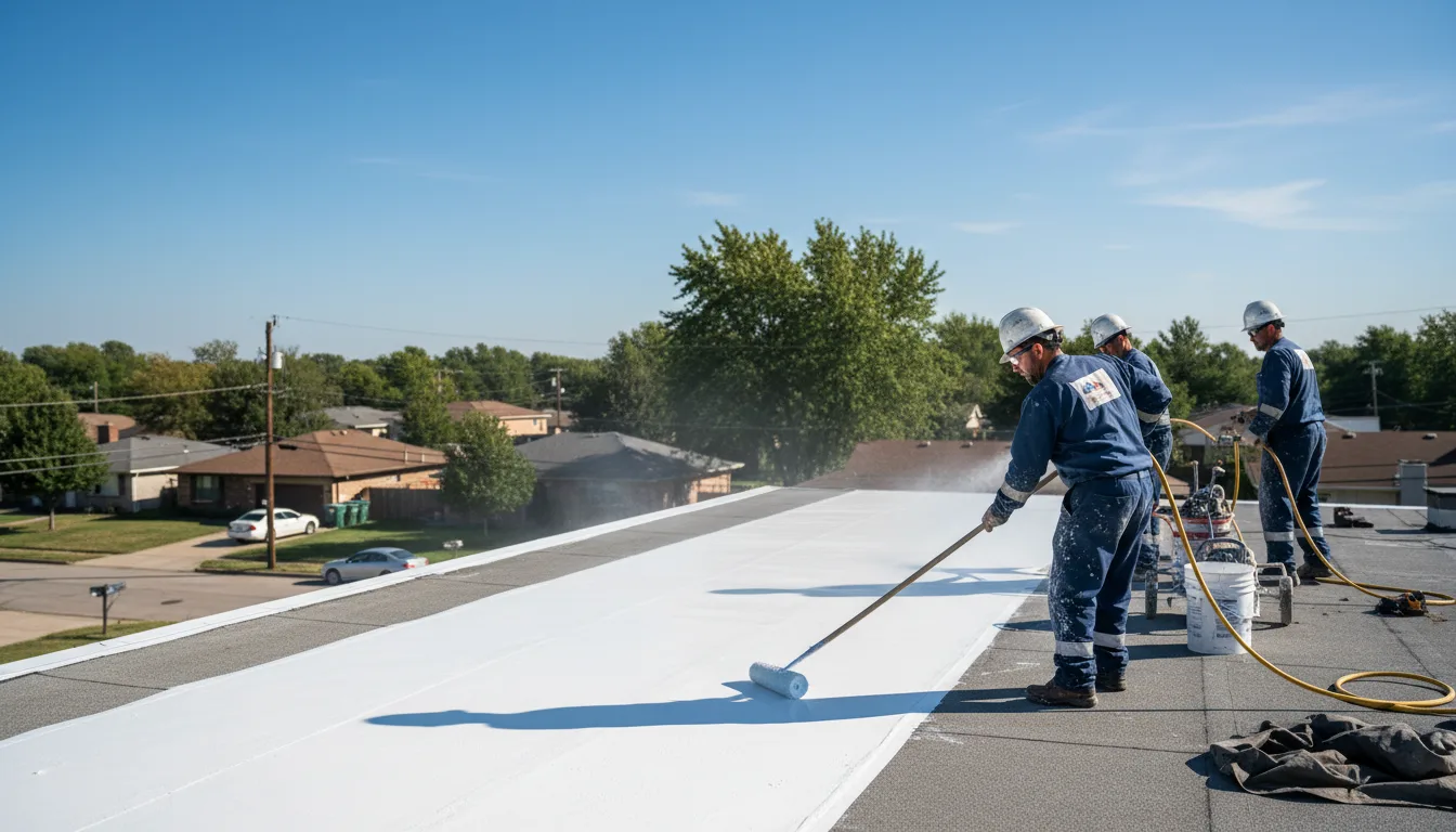 Commercial roof coating in Hanover, MA near me